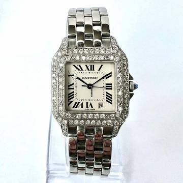 Cartier Panthère 27mm Steel 1.25TCW Diamond Watch NEW Model </h1>