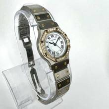 Thumbnail von Cartier Santos OCTAGON Automatic 25mm 2 Tone 0.32TCW DIAMOND Watch  </h1>