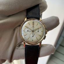Thumbnail von Omega Speedmaster Chronograph 2439 Pre-Speedmaster yellow gold 14KT 1950’s </h1>