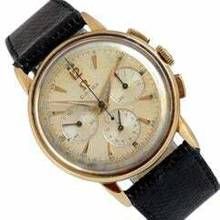 Thumbnail von Omega Speedmaster Chronograph 2439 Pre-Speedmaster yellow gold 14KT 1950’s </h1>