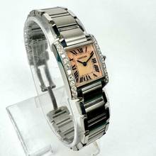 Thumbnail von Cartier Tank Française Quartz 20mm Steel 0.80TCW DIAMOND Watch </h1>
