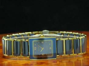 Thumbnail von Rado Diastar Keramik / Gold Mantel Damenuhr / Ref 153.0283.3 </h1>