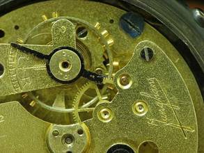 Thumbnail von Junghans Edelstahl Open Face Taschenuhr Wecker Weck-funktion Durchmesser 47 Mm </h1>