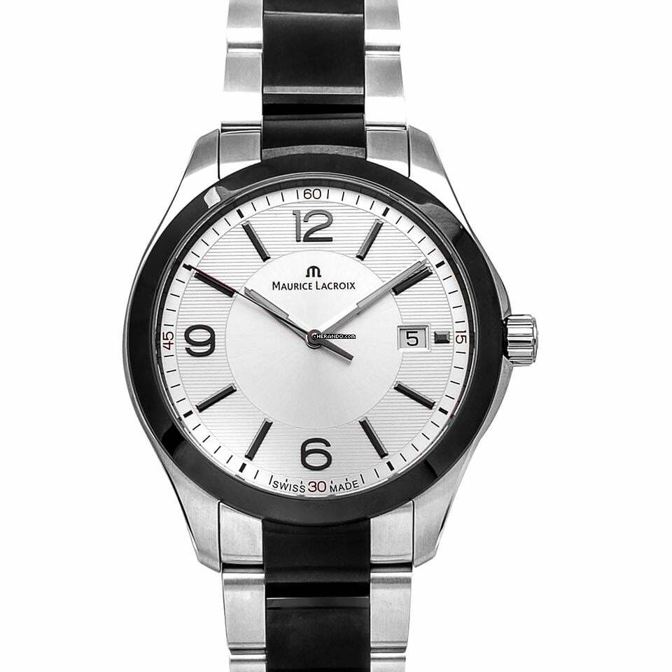  Maurice Lacroix Miros MI1018-SS002-131 - Miros Quartz Silver-tone Dial Stainless Steel Men's Watch </h1> 