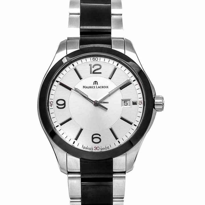  Maurice Lacroix Miros MI1018-SS002-131 - Miros Quartz Silver-tone Dial Stainless Steel Men's Watch </h1> 