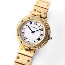 Thumbnail von Cartier Santos Ronde Vendome Gold Quartz
