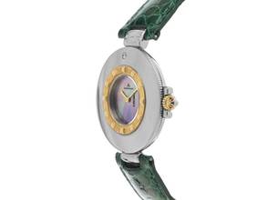 Thumbnail von Jaeger-LeCoultre Rendez-Vous Stahl Gelbgold Diamant Perlmutt Quarz Armband Krokoleder Ref.421.5.09 2000 orig.Box wie Neu Vintage