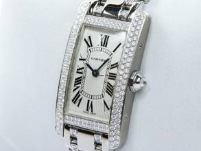 Thumbnail von Cartier Tank Américaine 18k Weißgold Referenz 2489 </h1>