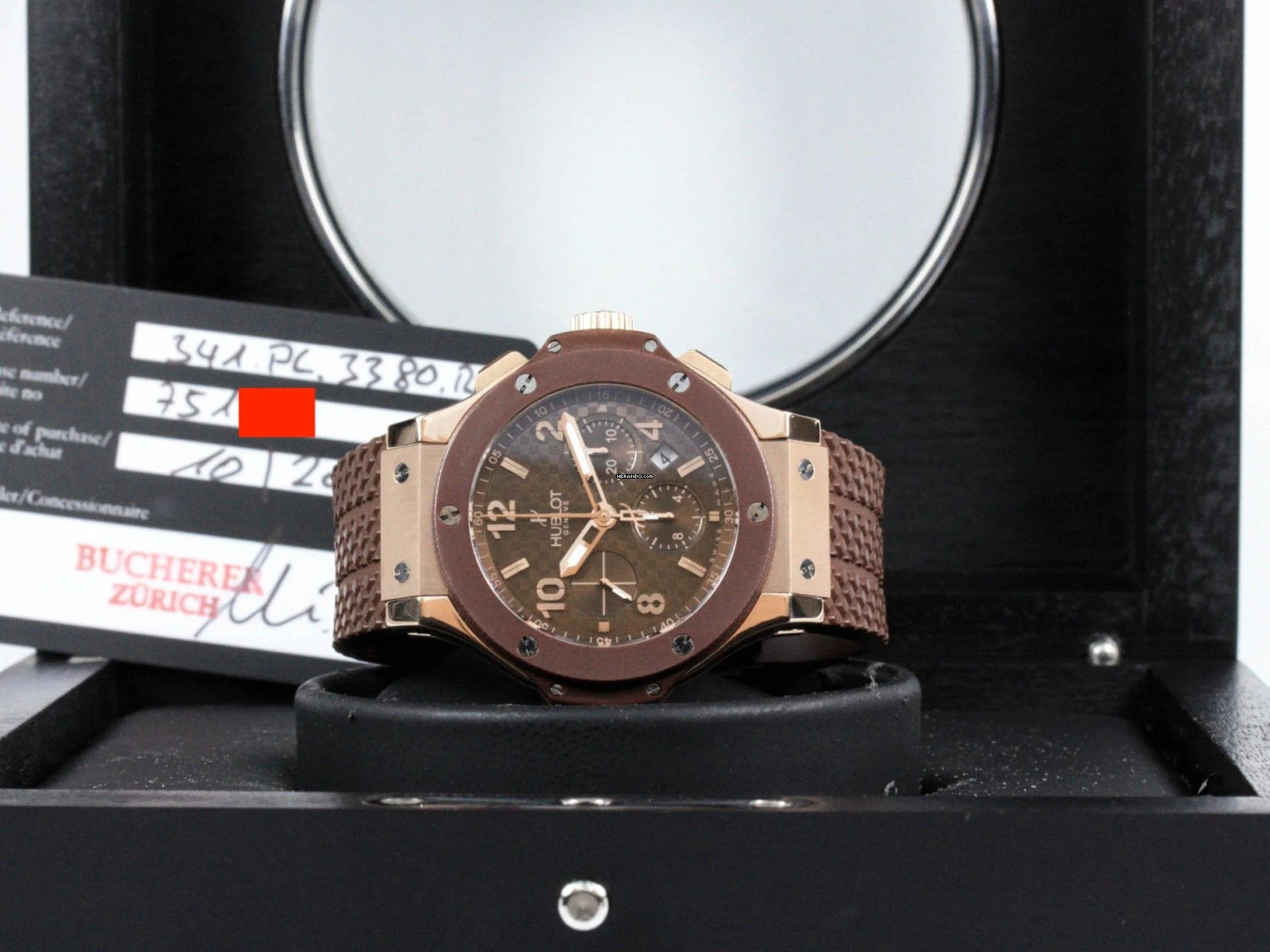  Hublot Big Bang 44 mm Cappuccino 44 mm 18k Roségold 750 Fullset Box + Papiere </h1> 