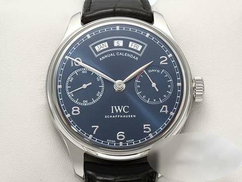  IWC Portugieser Annual Calendar Jahreskalender Iw5035 2015 Edelstahl Automatik Annual Calendar Steel Blue Dial </h1> 