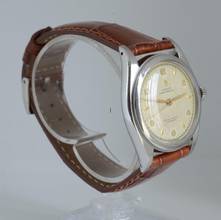 Thumbnail von Rolex Oyster Perpetual 6028 “Ovettone” Big BubbleBack Ivory dial 1952's </h1>