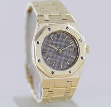 Thumbnail von Audemars Piguet Royal Oak Lady 18K Gold Date Grey Dial Top Luxus Klassiker </h1>