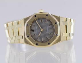 Thumbnail von Audemars Piguet Royal Oak Lady 18K Gold Date Grey Dial Top Luxus Klassiker </h1>