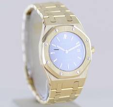 Thumbnail von Audemars Piguet Royal Oak Lady 18K Gold Date Grey Dial Top Luxus Klassiker </h1>