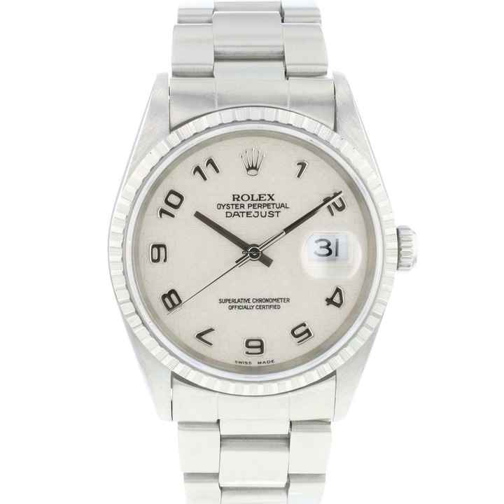  Rolex Datejust 36 Creme Beige Logo Dial </h1> 