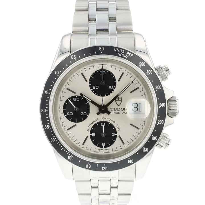  Tudor Prince Date Chronograph Steel Silver Dial </h1> 