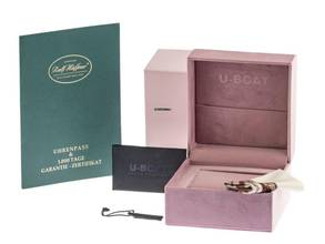 Thumbnail von U-Boat Classico Lady Pink Stahl Diamanten Perlmutt Quarz Armband Stahl Ref.8898 Box&Pap. Full Set Neu
