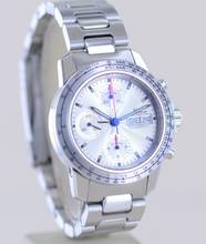 Thumbnail von Sinn 303 M-kmh Day-Date Chronograph Silver Dial Modellbahn Full-Set rar </h1>