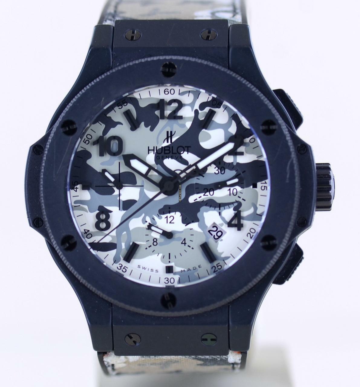  Hublot Big Bang 44 mm Chronograph Camouflage Limited Edition Keramik Luxury 44mm B+P </h1> 