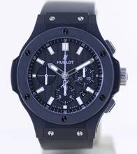 Thumbnail von Hublot Big Bang 44 mm Black Magic Chronograph Keramik Carbon Dial Rubber Strap Luxury 44mm </h1>