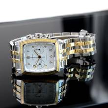 Thumbnail von Eberhard & Co. Quadrangolo Chrono Screen 32034 white dial Full Set 1997’s </h1>