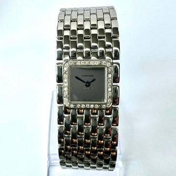 Cartier Panthère RUBAN Quartz Steel 0.27TCW DIAMOND Watch </h1>