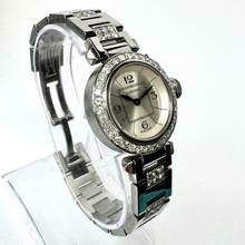 Thumbnail von Cartier Pasha Quartz 26mm Steel 2.3TCW DIAMOND Watch </h1>