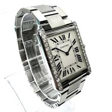 Thumbnail von Cartier Tank Solo Quartz 27mm Steel 0.75TCW DIAMOND Watch </h1>