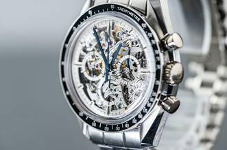 Thumbnail von Omega Speedmaster limited SPEEDMASTER | Apollo XI 1969 to 94 | Platinum | skeletonized | Full Set