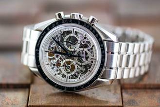 Thumbnail von Omega Speedmaster limited SPEEDMASTER | Apollo XI 1969 to 94 | Platinum | skeletonized | Full Set
