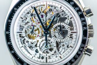 Thumbnail von Omega Speedmaster limited SPEEDMASTER | Apollo XI 1969 to 94 | Platinum | skeletonized | Full Set