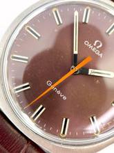 Thumbnail von Omega Genève Vintage ref 135041 Purple Blue Dial Orange Hand 135041