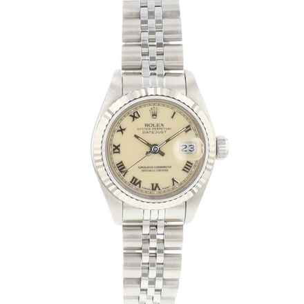  Rolex Lady-Datejust 26 Steel Jubilee Fluted Cream Roman Dial </h1> 