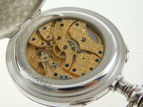 Thumbnail von IWC Pocket Watch Taschenuhr Voll Calender N.O.S mit original Box Limited Edition No 171 v 1000 </h1>