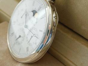 Thumbnail von IWC Pocket Watch Taschenuhr Voll Calender N.O.S mit original Box Limited Edition No 171 v 1000 </h1>