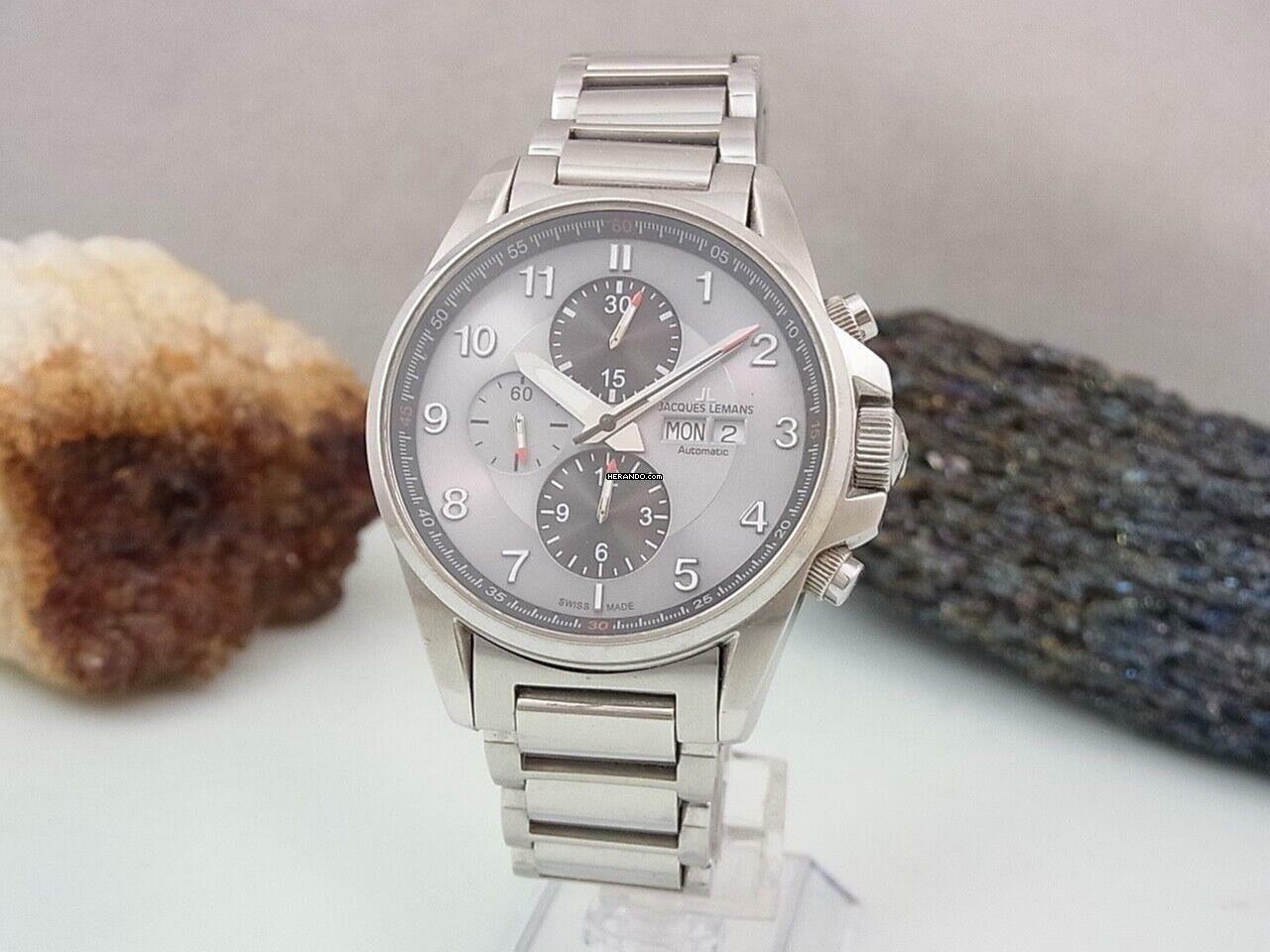 Jacques Lemans Sport Liverpool 1-1750e Herrenuhr Ø 44 Mm Chronograph Saphirglas Uhr </h1>