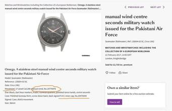 Thumbnail von Omega Seamaster Railmaster Restaurierte Seamaster Railmaster Vintage 135.004 PAF Pakistan Air Force Military 135004