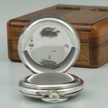 Thumbnail von Uhrenfabrik Union Glashütte in Sachsen Deutsche Marine Beobeachtungsuhr B-Uhr Silber Holz Etui 59mm ca. 1920