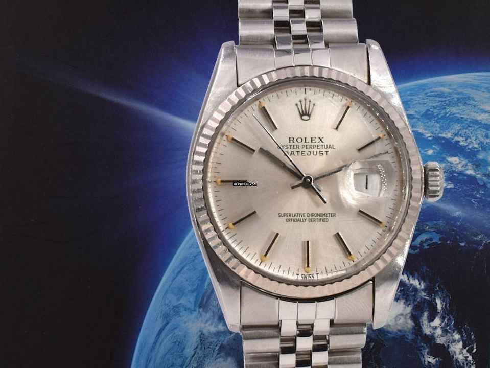  Rolex Datejust 36 16014 Silver Dial - 36mm </h1> 