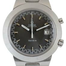 Thumbnail von Omega Genève Chronostop Date Jumbo 146.012 brown/gray dial 1970’s </h1>
