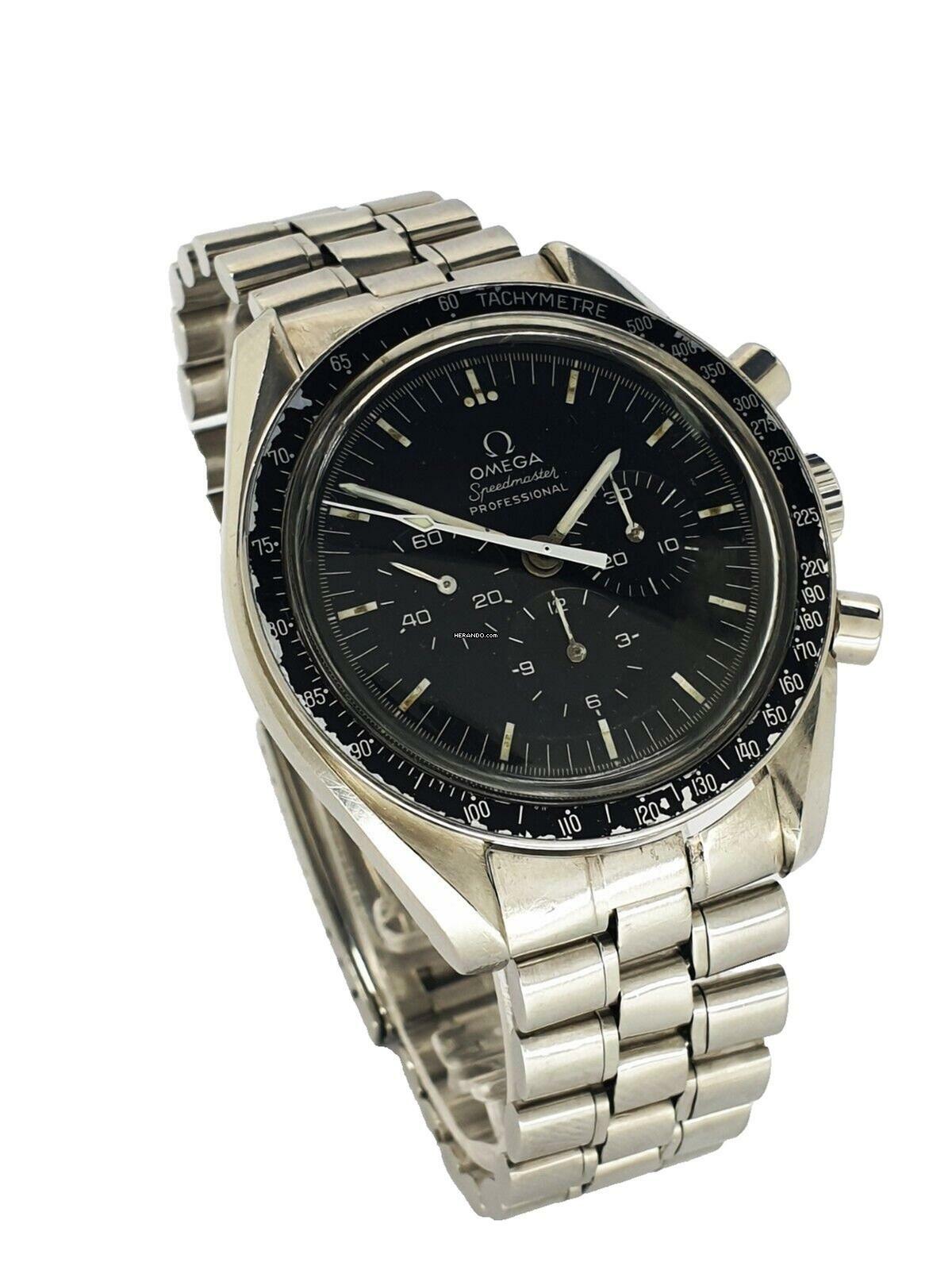  Omega Speedmaster Professional Moonwatch 145022 Rare Misprint 220 Bezel  