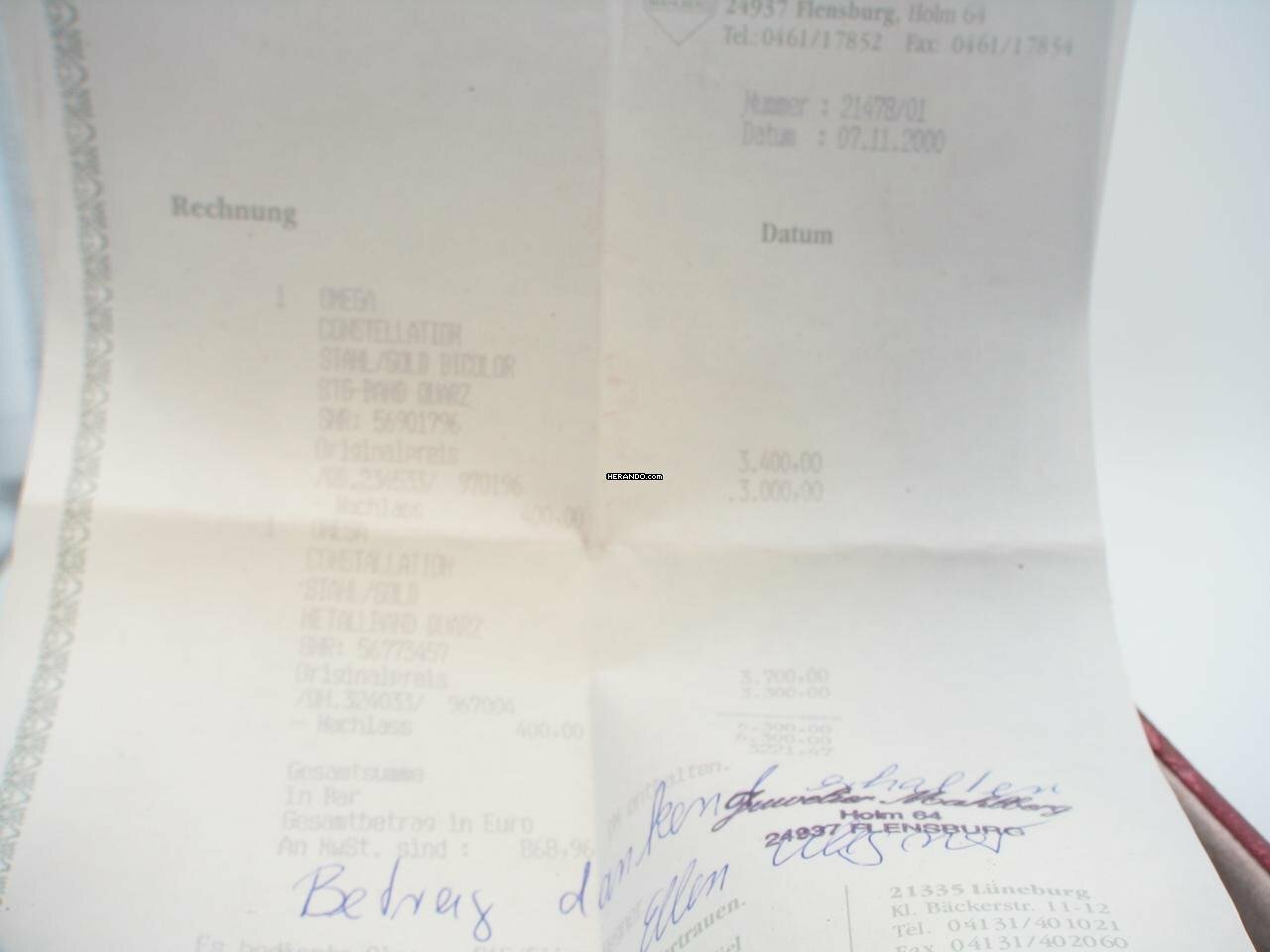 Thumbnail von Omega Constellation 1212.30.00 </h1>