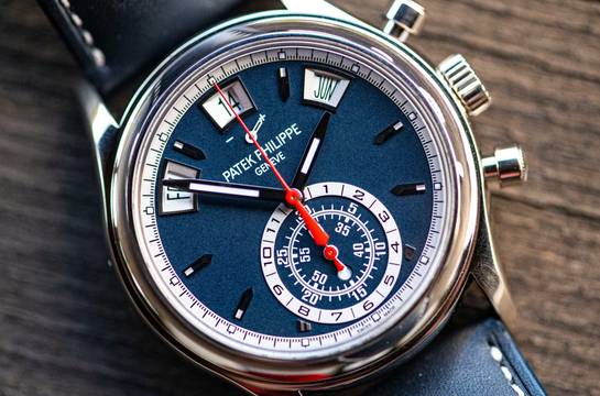  Patek Philippe Annual Calendar Chronograph 5960G | Full Set 2022 | blue dial | White gold </h1> 