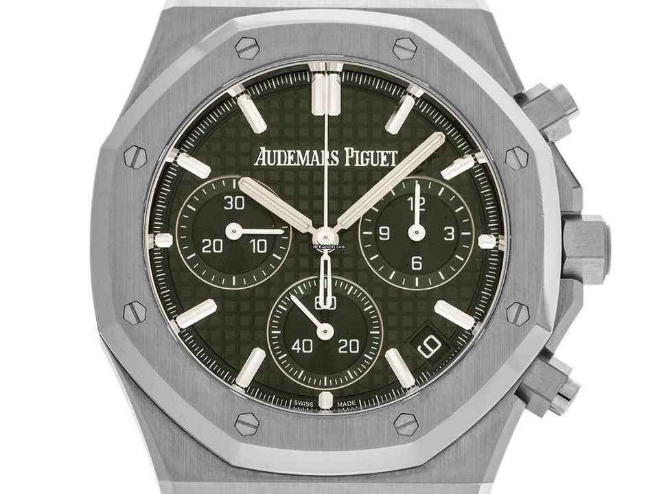  Audemars Piguet Royal Oak Chronograph Green Dial Ref.26240ST.OO.1320ST.08 2023 Full Set Ungetragen </h1> 