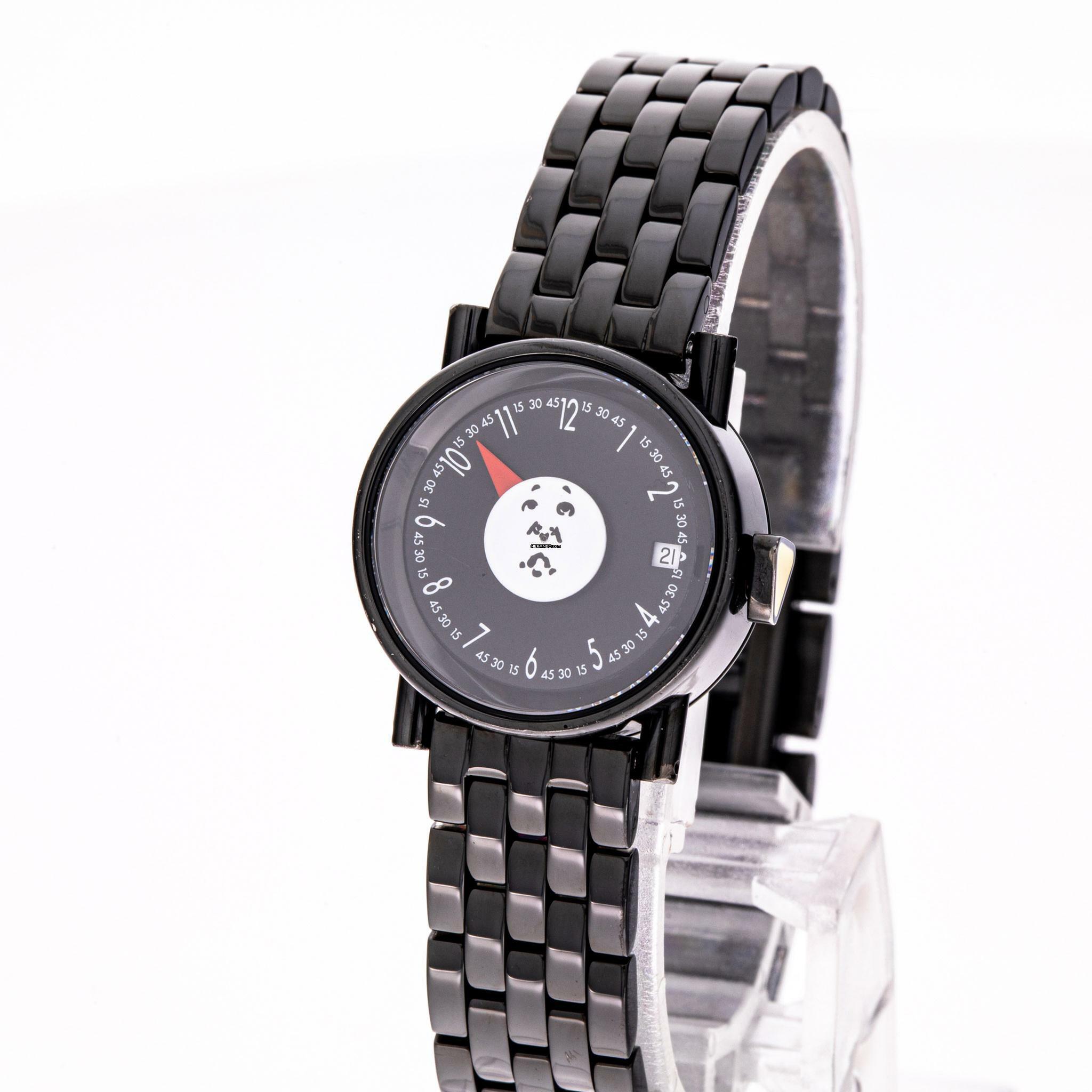  Alain Silberstein Mirko Moon Lady Black Steel Limited Edition Full Set 1998  