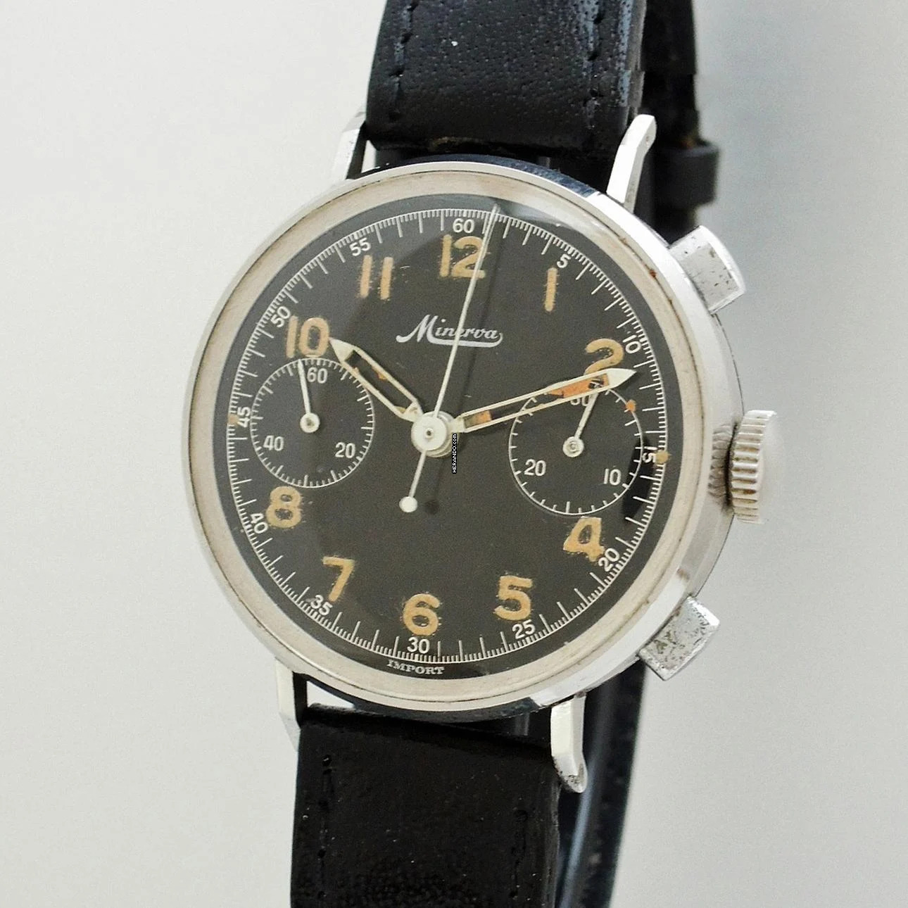 Minerva Military Chronograph Vintage </h1>