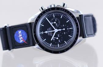 Thumbnail von Omega Speedmaster Professional Moonwatch Chrono Moonwatch Plexiglas 1861 Textilband Nasa </h1>