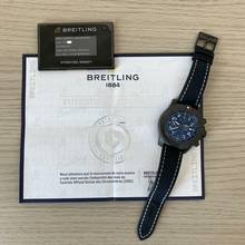Thumbnail von Breitling Super Avenger 48 Night Mission Chronograph blue dial Full Set 2020’s </h1>