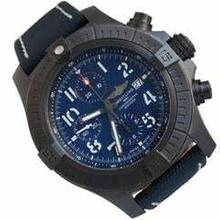 Thumbnail von Breitling Super Avenger 48 Night Mission Chronograph blue dial Full Set 2020’s </h1>