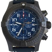 Thumbnail von Breitling Super Avenger 48 Night Mission Chronograph blue dial Full Set 2020’s </h1>
